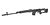 Dragunov SVD Sniper Rifle, Spring, Metal, Black