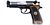 WE M92 Biohazard Samurai Edge DT Gas Pistol, Dualtone