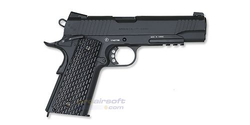 Swiss Arms M1911 Tactical Rail 4.5mm CO2 Airgun Black - ProAirsoft - Suomen  johtava airsoftliike