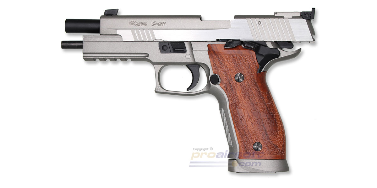 Cybergun Sig P226 X-Five GBB fullmetal silver - CO2 Pistols - ProAirsoft -  Suomen johtava airsoftliike