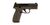 Cybergun FN 509 Civilian CO2, Metal Slide, Dark Earth